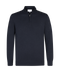 Middennachtblauwe trui met halflange zip
